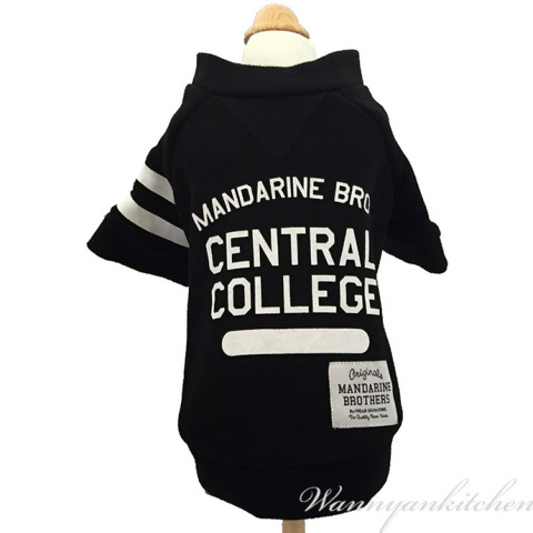 }_uU[YyMANDARINE BROTHERSzCollege Logo Sweat Black