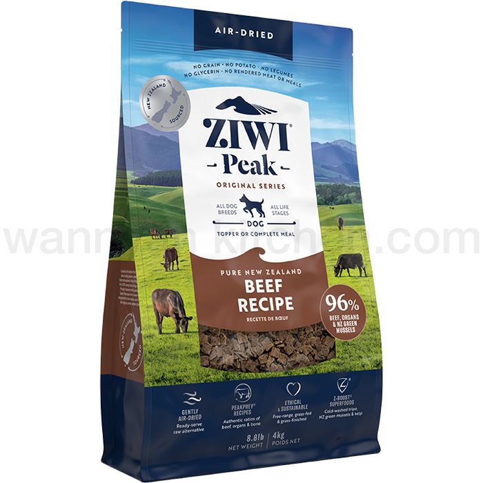 【正規品】ジウィピーク エアドライ ドッグフード チキン ビーフ4kg ZiwiPeak（ジウィピーク）・エアドライ・ドッグフード ビーフ