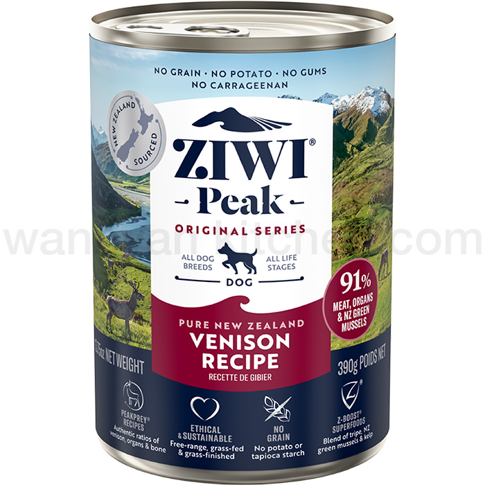 ZiwiPeak】ジウィピーク ドッグ缶 ベニソン 390g×12缶セットの通販なら