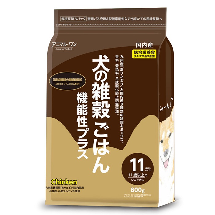 アニマルワン】犬の雑穀ごはん 機能性プラス イレブン（チキン