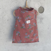 CXhbOylouisdogzFloral Sleeveless Pocket Tee
