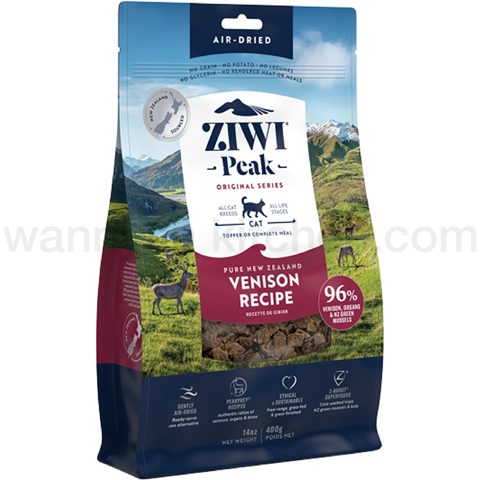 ZIWI ジウィピーク キャットフード ベニソンレシピ　400g ZiwiPeak（ジウィピーク）・キャット缶 ベニソン（鹿肉） PET DINING