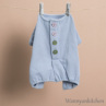 CXhbOylouisdogzButton Romper/French Blue