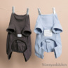 CXhbOylouisdogzButton Romper/French Blue