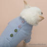 CXhbOylouisdogzButton Romper/French Blue