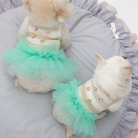 CXhbOylouisdogzBallet Club Oragnic TUTU/Swaroski/Mint TUTU