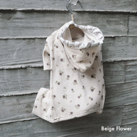 CXhbOylouisdogzBambini Hood Romper/Beige flower