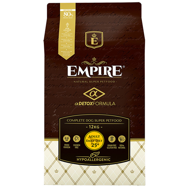 ★ エンパイア アダルトデイリー★12kg！ EMPIRE】エンパイア アダルトデイリー25+ 中粒 12kgの通販なら「わん