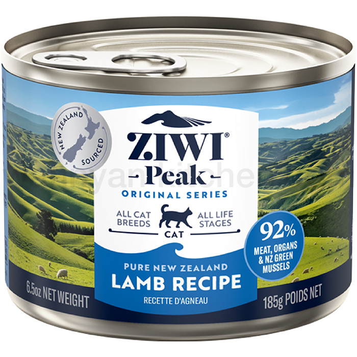 ZiwiPeak】ジウィピーク キャット缶 ラム（猫用）185g×12缶セットの
