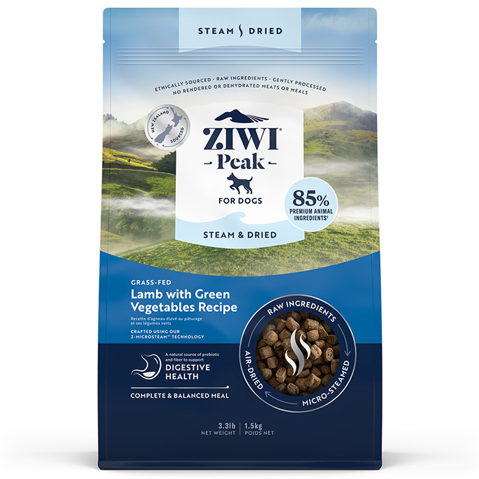 NEW!】【ZiwiPeak】ジウィピーク スチーム＆ドライ・ドッグフード ラム