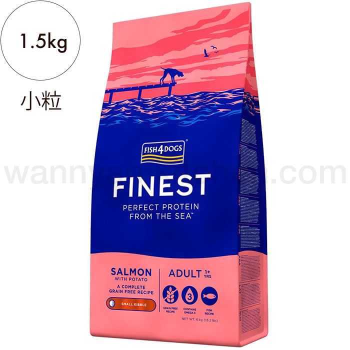 FISH4DOGS サーモン 大粒15kg FISH4DOGS サーモン大粒ドッグフード 15kg（☆ FISH4DOGS