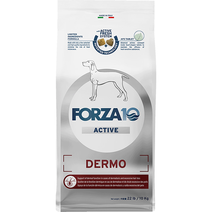 新品未使用 FORZA10（フォルツァ10） 愛犬用 デルモ アクティブ FORZA10】デルモ アクティブ・ドッグフード（中粒）10kgの通販